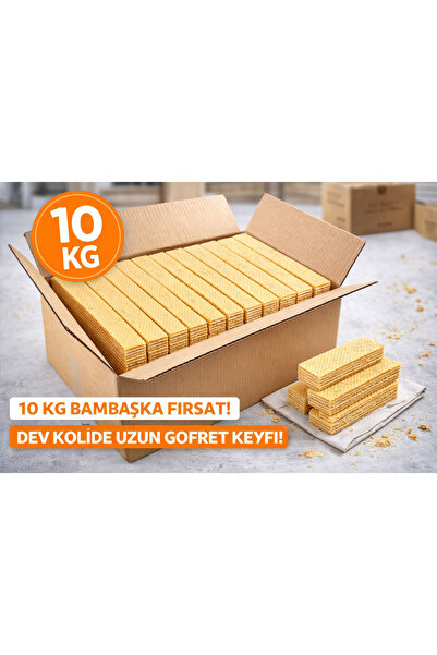 GÖBEKLİTEPE Vanilyalı Aile Boyu Gofret 10 KG | Toplu Paket | Çay & Kahve Yanı...