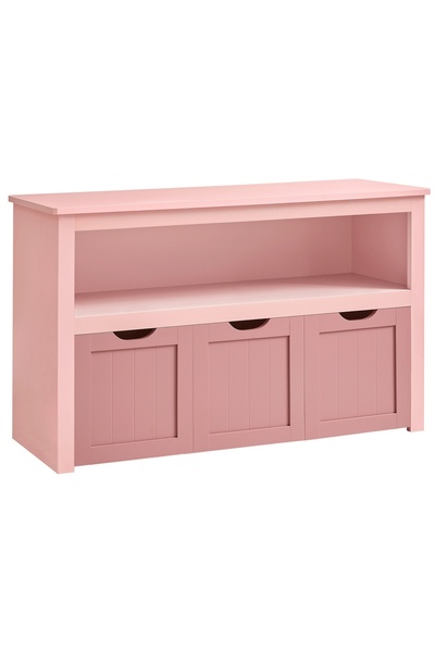 Talis Bancuta cu spatiu depozitare si pantofar Santo Living Roz 102x30x60 cm