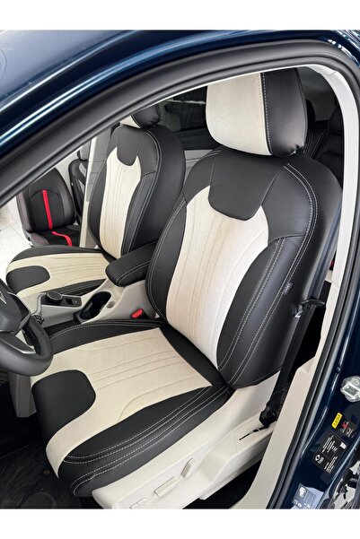 AKINCI غطاء ظهر السيارة Togg T10X مكون من قطعتين مع مسند ذراع خلفي - غطاء مقع...