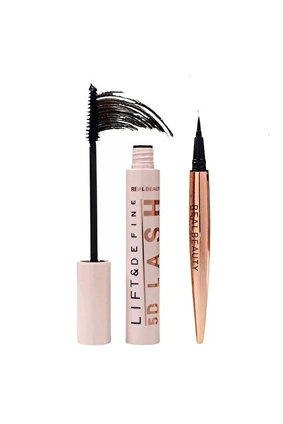 real beauty Mascara and liquid eyeliner pencil