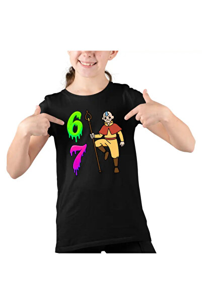 OEM Tricou Copii Fete Avatar Six Seven Last Airbender 67 Calugar Shaolin