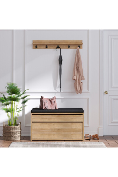 Talis Elite Oak-Black Hallway Hanger