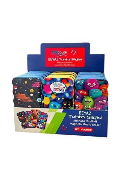 FXL FX COLORS BTS-1122 EVA MIKNATISLI 12'Lİ TAHTA SİLGİSİ