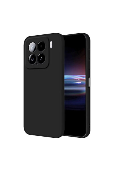 eco port Mi 15 Case Nano Velvet Silicone Inside - Black