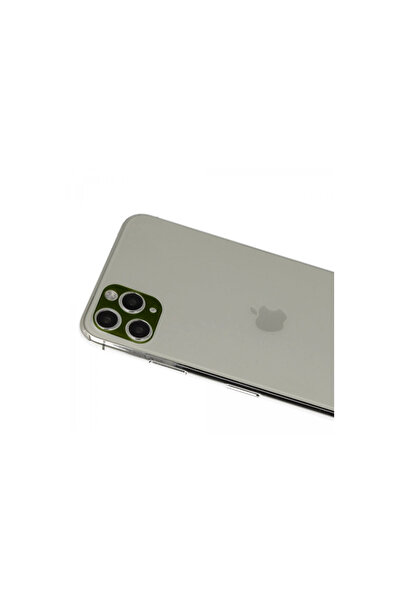 eco port Iphone 11 pro max rainbow camera lens protection glass - green