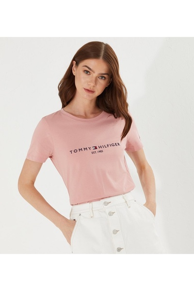 Tommy Hilfiger Plus "''.Tommyhilfıger New Season Women's Cotton T-Shirt