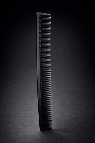 OEM Professional barber comb, black, fine teeth – long model