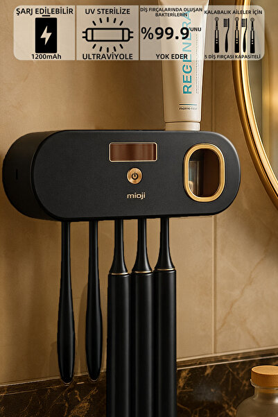 Mioji Mio UV5F 1200mAh Şarj Edilebilir UV Sterilizatörü Otomatik Diş Fırçası ...