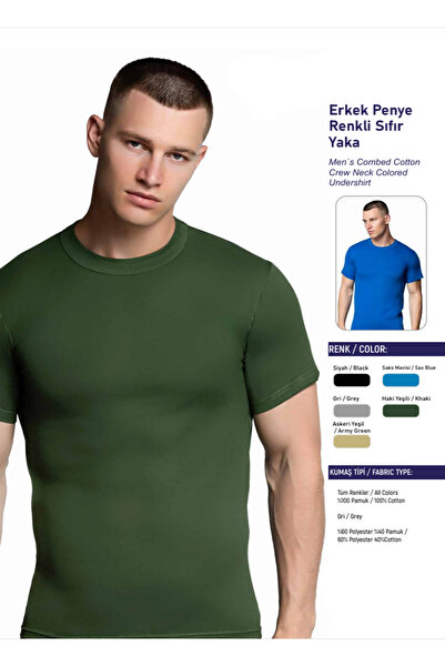 BENALİ Underwear (6 Pcs) Ci̇han 100% Cotton 4 Seasons Men's Zero Neckline Eco...