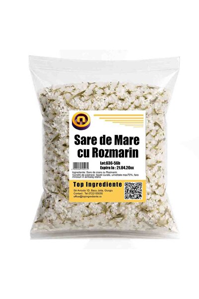 Top Ingrediente Sea Salt with Rosemary – aromatic spice 1kg - 1KG