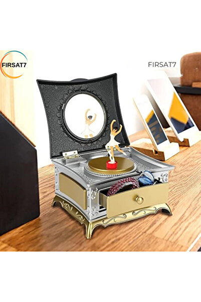Mutluanlar Hediyelik Balerin Figürlü Aynalı Dekoratif Müzik Kutusu – Çekmecel...