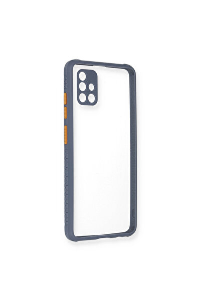 eco port Samsung Galaxy A71 Case Miami Transparent Silicone - Gray