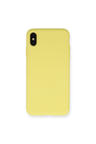 eco port iPhone XS Max Case Nano Velvet Silicone Inside - Matte Yellow