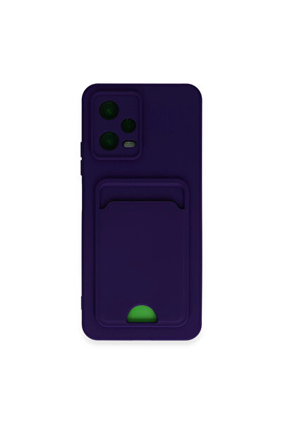 eco port حافظة سيليكون مع بطاقة عمل كلفن لهاتف بوكو X5 5G - أرجواني عميق