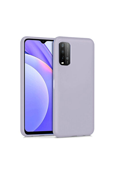 eco port حافظة ريدمي نوت 9 4G من السيليكون المخملي الداخلي - أرجواني