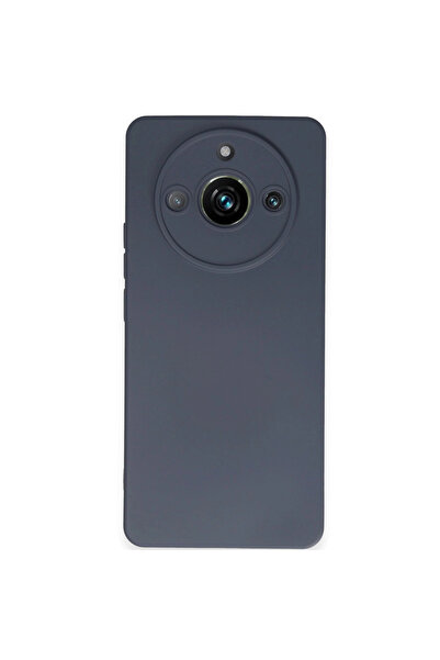 eco port حافظة ريلمي 11 برو نانو من السيليكون المخملي - رمادي