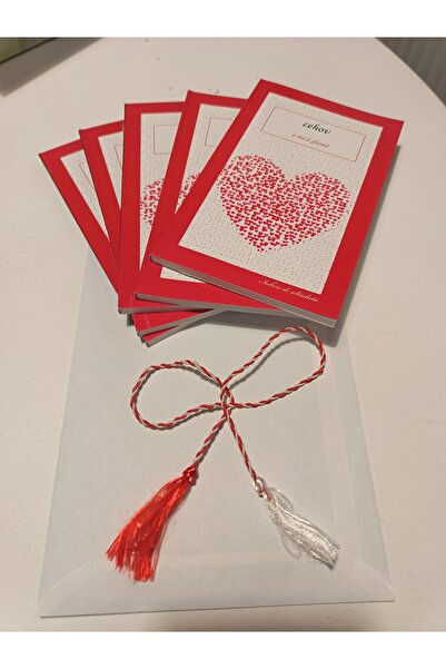 All Premium Mărțișor Set "Carțișoare" – 5 Pocket Cards, Includes Envelope and...