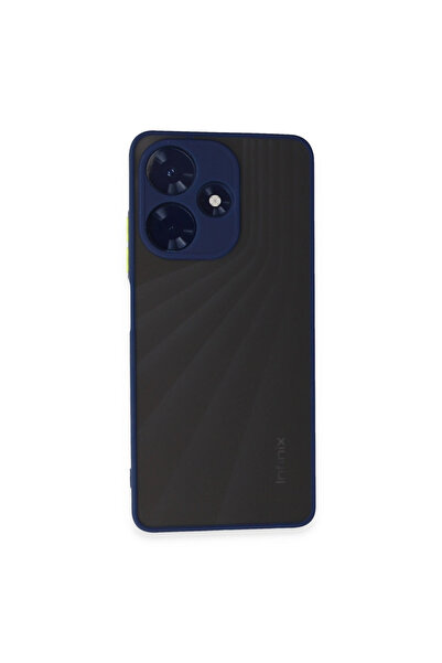 eco port غطاء سيليكون متوافق مع هاتف Infinix Hot 30 4g - أزرق داكن