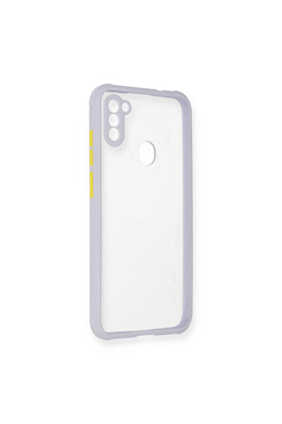 eco port حافظة سامسونج جالاكسي A11 ميامي سيليكون شفاف - أرجواني