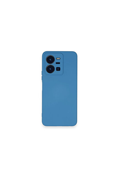 eco port Vivo Y35 Compatible Case Nano Velvet Silicone - Blue