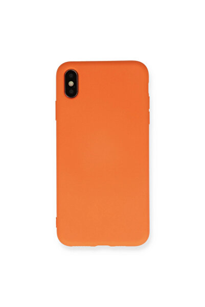 eco port iPhone X Case Nano Velvet Silicone - Orange