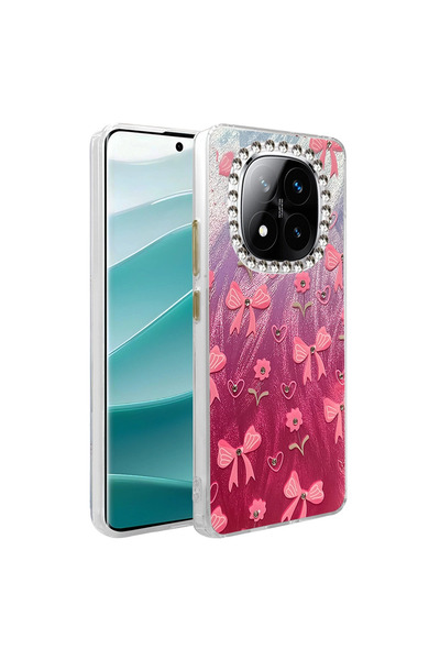 eco port Redmi Note 14 Pro 5g Case Blade Mirror Patterned Cover - Pattern 3