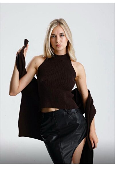 Disparate Halter yaka trıko takım