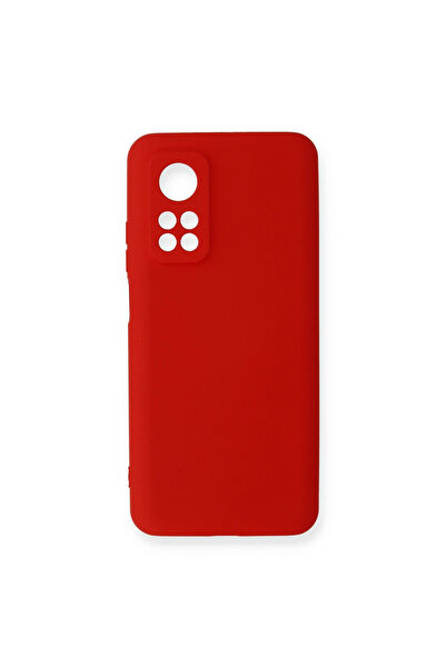 eco port Mi 10t Compatible Case Nano Velvet Silicone - Red