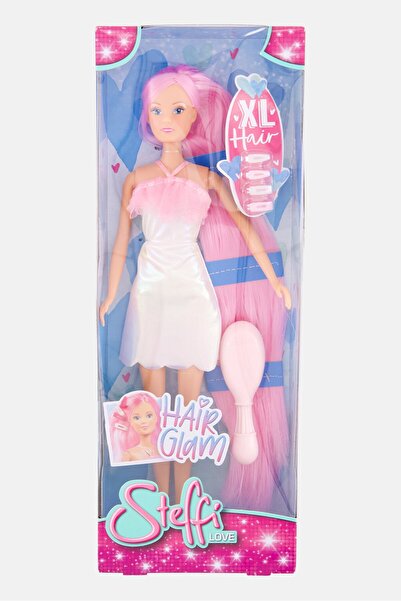 Simba Steffi Love Hair Glam Doll, Pink/Silver