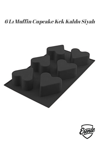 Erenle Kek Kalıbı Kalp Şekli Muffin Capcake Yüksek Kalite Gıdaya Uygun Siliko...