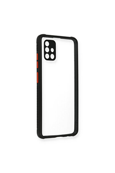 eco port Samsung Galaxy A71 Case Miami Transparent Silicone - Black