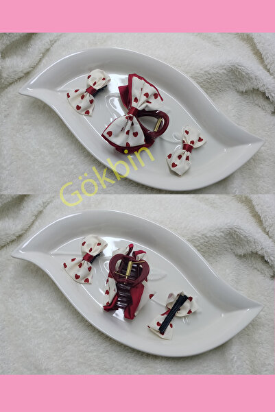 Gökbin Жіноча молода мама дівчинка серцеподібна бантик шпилька бантик шпилька