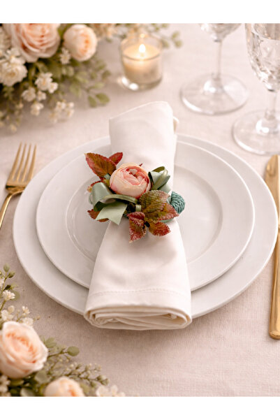 Şekerdavet Sofralarınıza Zarafet Katanacak El Emeği Dekoratif Peçete Halkası ...