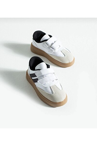 Moda Devrin White Children's Lighted Sports Shoes Sneaker