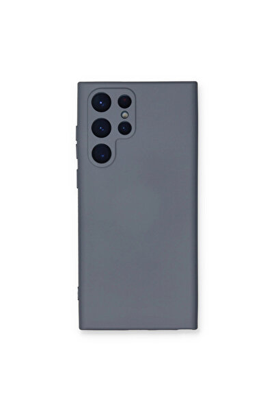 eco port Samsung Galaxy S22 Ultra Case Nano Velvet Silicone Inside - Gray