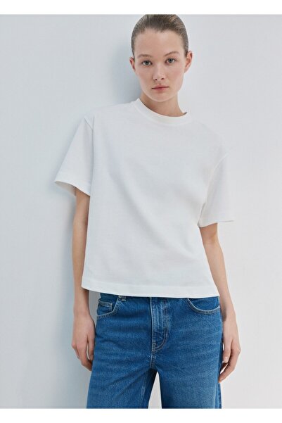 MANGO Woman Oversize pamuklu tişört