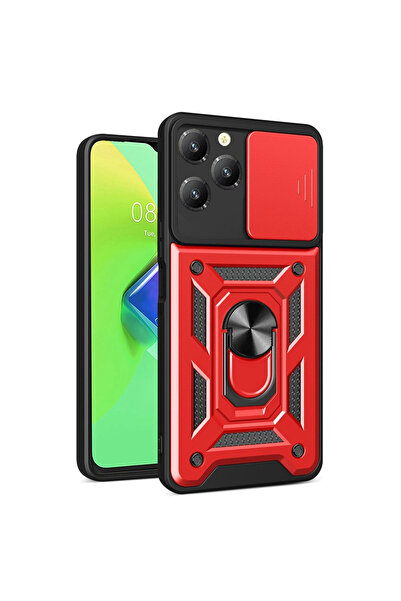 eco port حافظة متوافقة مع هاتف Infinix Hot 40 Pro مصنوعة من السيليكون مع حلقة...