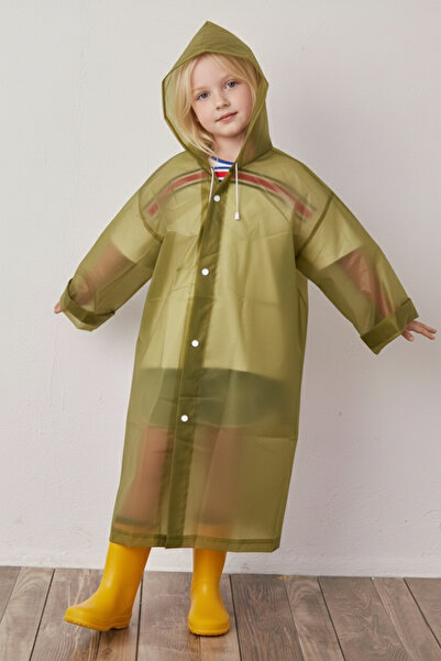 Boldy Children's Oversized Raincoat - Unisex Hooded Raincoat - Children's Rai...