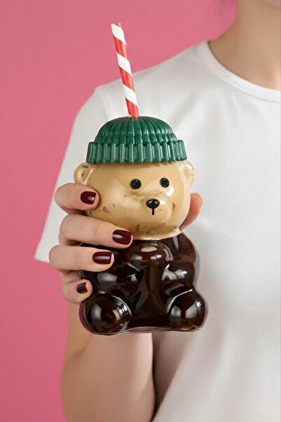 Volenta Shop Cute Teddy Bear Glass Cup Bear Cup