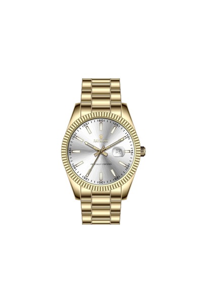 Raymond - Rym-613053 Men's Wristwatch - Stainless Steel - New Season Gold-White