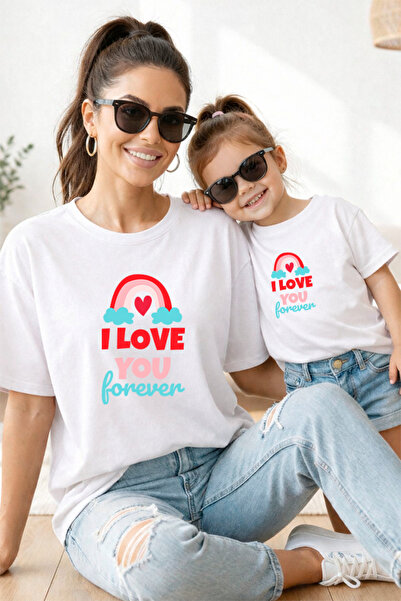 genosha Mother Daughter 100% Cotton T-Shirt Mama Mini Mother Daughter Single ...