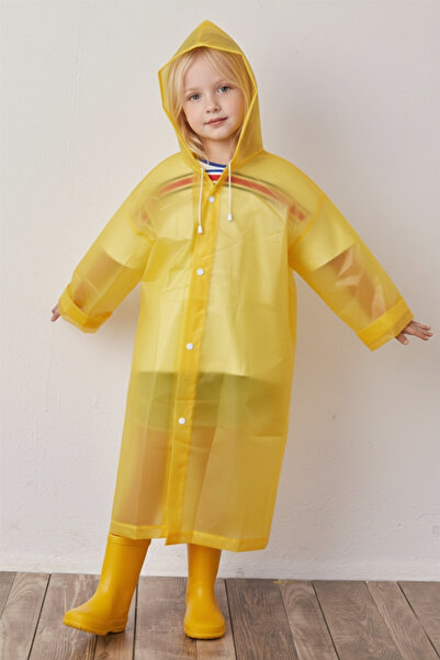 Boldy Children's Oversized Raincoat - Unisex Hooded Raincoat - Children's Rai...
