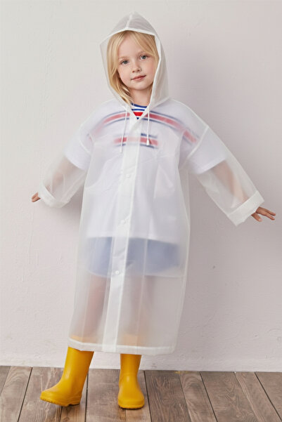 Boldy Children's Oversized Raincoat - Unisex Hooded Raincoat - Children's Rai...