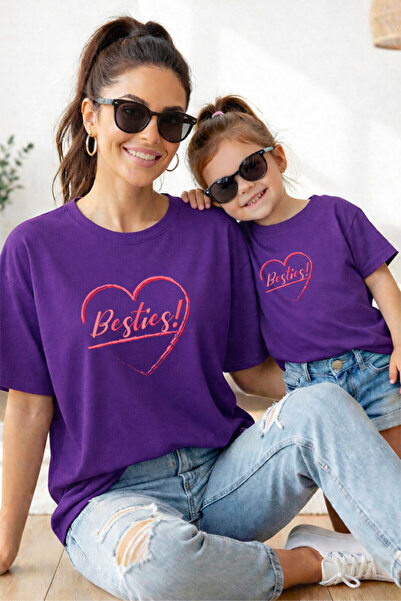 genosha Mother Daughter 100% Cotton T-Shirt Mama Mini Mother Daughter Single ...