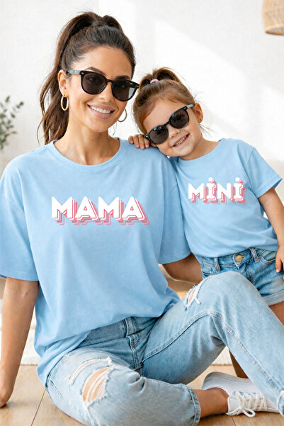 genosha تي شيرت ماما جيرل 100% قطن من القطن، تي شيرت ماما ميني للأم والابنة ب...