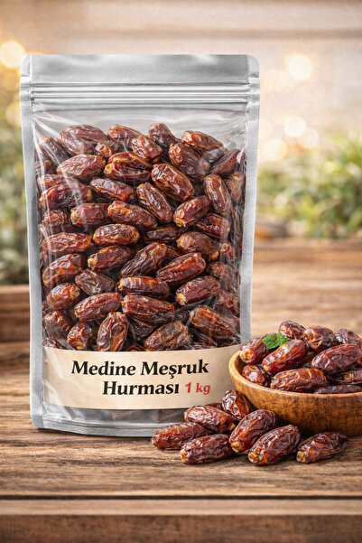 İhlas Meşruk Medine Hurması Premium Kalite Taze Yumuşak Kilitli Paket 1 kg