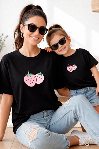 genosha Mother Daughter 100% Cotton T-Shirt Mama Mini Mother Daughter Single ...