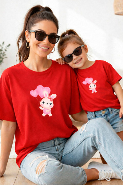 genosha Mother Daughter 100% Cotton T-Shirt Mama Mini Mother Daughter Single ...