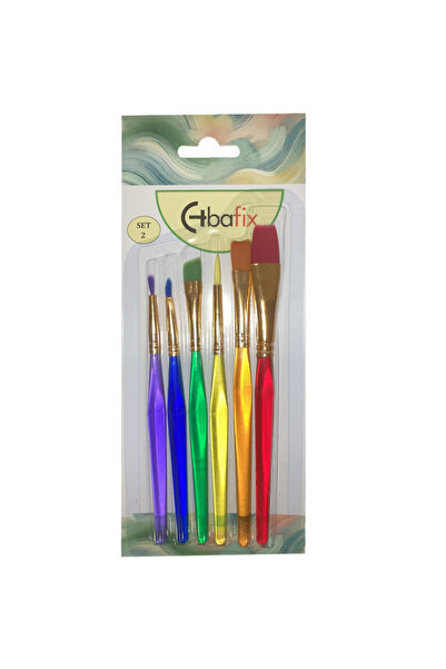Bafix Set de pensule multifuncționale Artist Colorate 6 LI