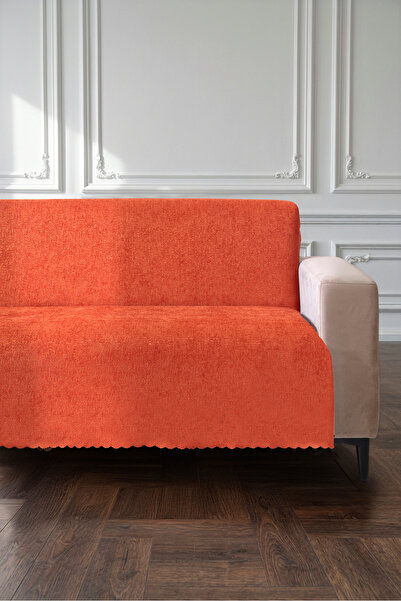 VELANORA HOME Tile 175X215 cm Premium Sofa Cover Chenille Jacquard Fabric Hig...